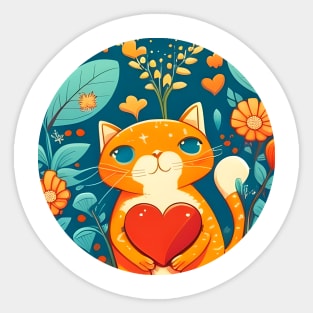 You're The Cat Meow Of My Heart - Love Cats Sticker